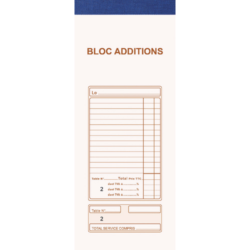 Blocs et carnets hôtellerie