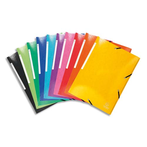 Chemises carte à élastique
